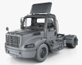 Freightliner M2 112 Day Cab Tractor Truck 2-axle with HQ interior 2014 3d model wire render