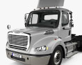 Freightliner M2 112 Day Cab Tractor Truck 3-axle with HQ interior 2014 3d model