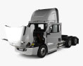 Freightliner Cascadia 126BBC Day Cab Camión Tractor con interior y motor 2018 Modelo 3D