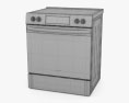 Frigidaire 30 inch Electric Range with Steam Clean 3d model