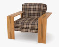 Afra and Tobia Scarpa Artona Lounge chair Modello 3D