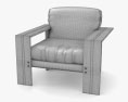 Afra and Tobia Scarpa Artona Lounge chair Modello 3D
