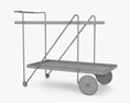 Alessandra Delgado Design Jorge Bar Cart 3D модель