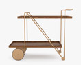 Alessandra Delgado Design Jorge Bar Cart 3D модель