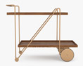 Alessandra Delgado Design Jorge Bar Cart 3D-Modell