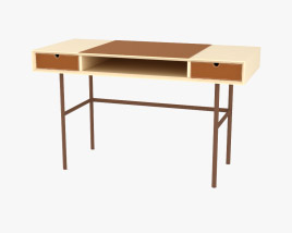 Alivar Chapeau Desk 3D model