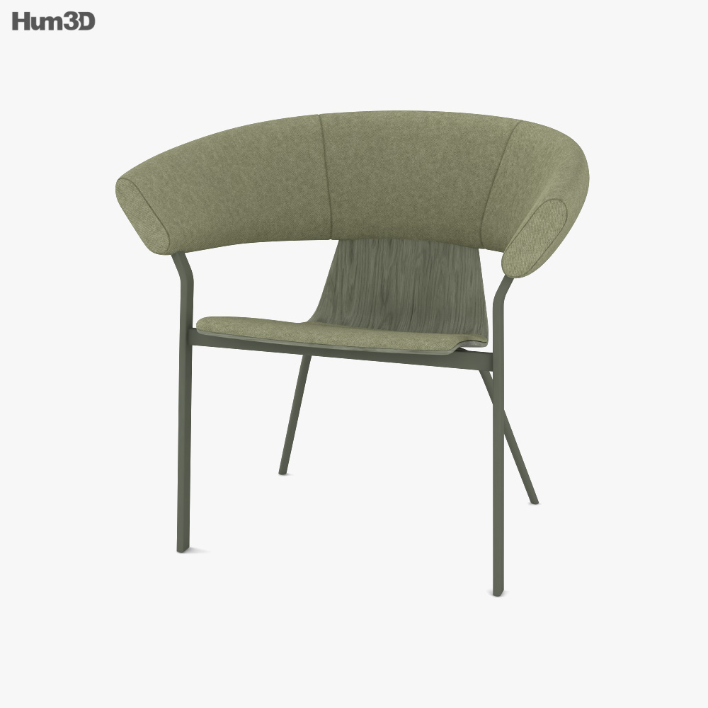 Alki Atal Lounge chair 3D model