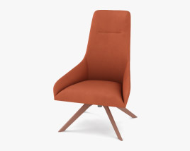 Andreu World Alya Lounge armchair 3D model