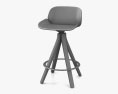 Andreu World Nuez Bar stool 3d model