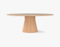 Andreu World Reverse 木製のテーブル 3Dモデル