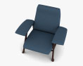 Arflex Hall 肘掛け椅子 3Dモデル