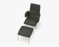 Arflex Delfino 肘掛け椅子 3Dモデル