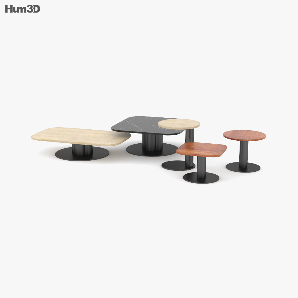 Arflex Goya Small Tables Modèle 3D
