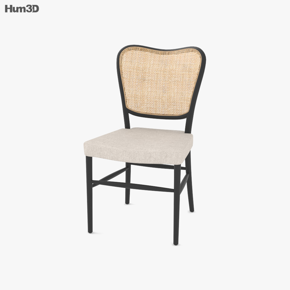 Arhaus Noa Cadeira de Jantar Modelo 3d