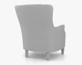Arhaus Alex 真皮椅子 3D模型