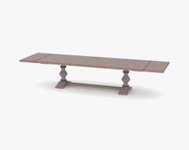 Arhaus Tuscany Extension Dining Table 3D model