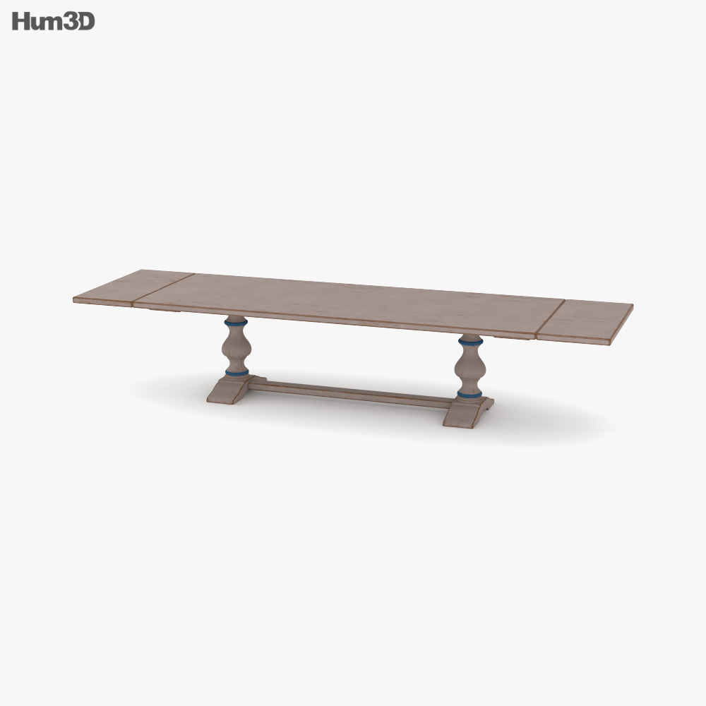 Arhaus Tuscany Extension Dining Table 3D model