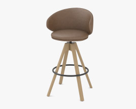 Arrmet Belle Swivel stool 3D model