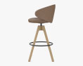 Arrmet Belle Swivel stool 3d model