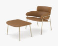 Arrmet Strike Lounge chair Modello 3D