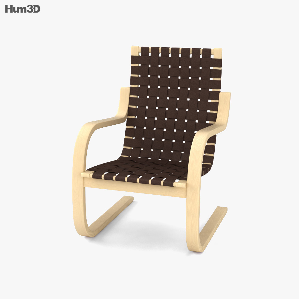 Artek Aalto 406 Sessel 3D-Modell