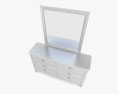 Ashley Caspian Panel Dresser & Specchio Modello 3D