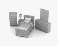 Ashley Sandhill Panel bedroom set 3D модель