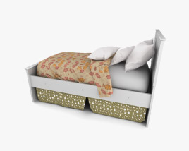 Ashley Sandhill Panel bed 3D 모델 