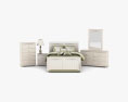 Ashley Cottage Retreat Sleigh Bedroom set 3d model