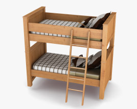 Ashley Stages Twin Bunk bed 3D model