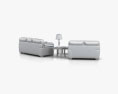 Ashley Hudson - Chianti Sofa & 双人沙发 Living Room Set 3D模型