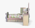 Ashley Doll House Sleigh Bedroom set 3D модель