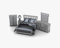 Ashley Colter Panel-Schlafzimmer-Set 3D-Modell