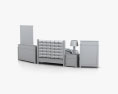 Ashley Diana Platform Schlafzimmer set 3D-Modell