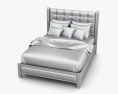 Ashley Diana Queen Upholstered Headboard Letto Modello 3D