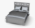 Ashley X-cess Queen Panel bed 3D 모델 