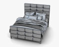 Ashley Carlyle Queen Upholstered Кровать 3D модель