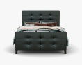 Ashley Carlyle Queen Upholstered 침대 3D 모델 