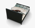 Ashley Carlyle Queen Upholstered Cama Modelo 3d