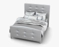 Ashley Carlyle Queen Upholstered Cama Modelo 3d
