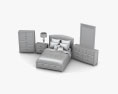 Ashley Emory Panel-Schlafzimmer-Set 3D-Modell
