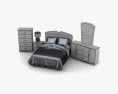Ashley Havianna Panel bedroom set 3d model