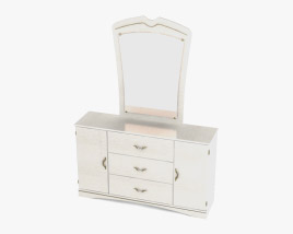 Ashley Havianna Dresser & Espelho Modelo 3d