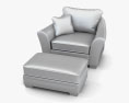 Ashley Lena - Putty Oversized 扶手椅 3D模型