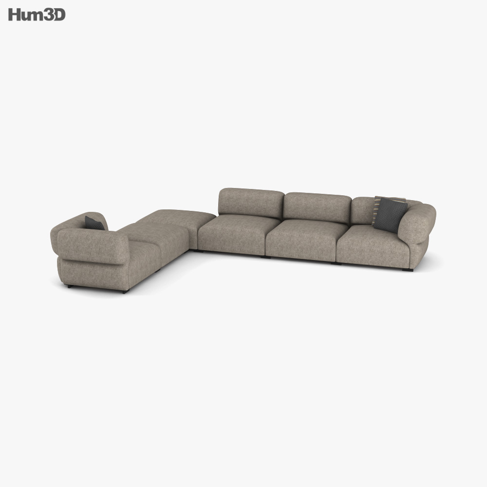B and B Butterfly Sofa 3D model