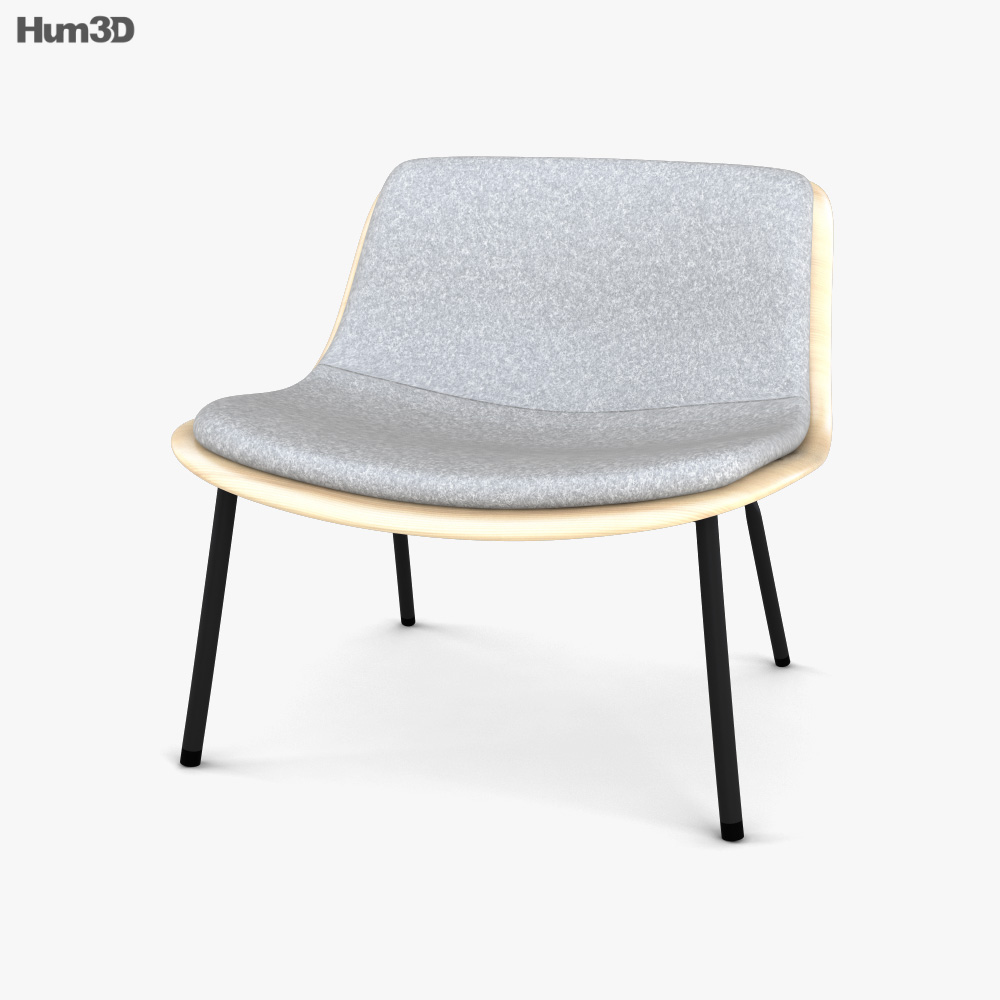 Bludot Nonesuch Upholstered Chaise longue Modèle 3D
