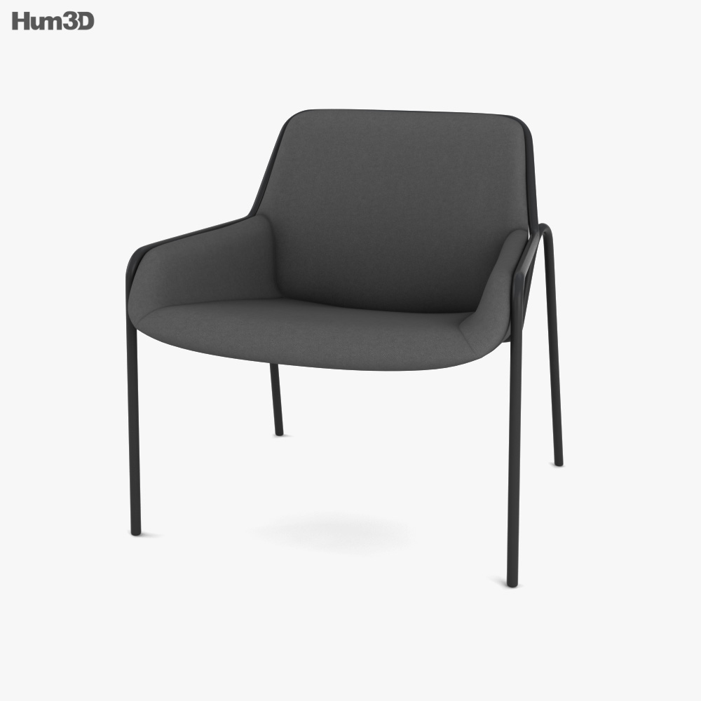 Bludot Tangent Lounge Stuhl 3D-Modell