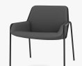 Bludot Tangent Lounge Stuhl 3D-Modell