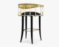 Boca do Lobo N11 Bar stool 3d model
