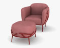 Bonaldo Corallo 扶手椅 3D模型